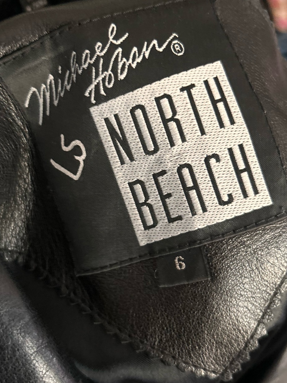 VTG Michael Hoban North Beach Leather Women’s Leather Jacket in Black Sz 6 - Picture 8 of 9